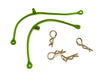 Body Clip Retainer w/ Body Clip (4) for 1/10 Size Touring Car & Drift Car