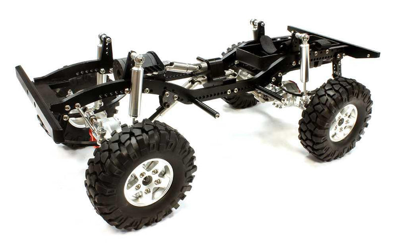Billet Machined Silver 1/10 Type D90 Roller 4WD Off-Road Scale Crawler ARTR