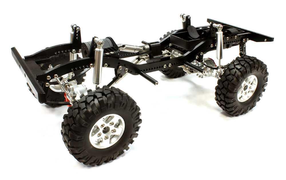 Billet Machined Silver 1/10 Type D90 Roller 4WD Off-Road Scale Crawler ARTR