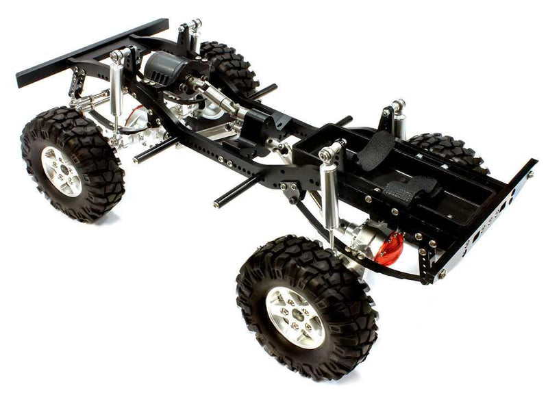 Billet Machined Silver 1/10 Type D90 Roller 4WD Off-Road Scale Crawler ARTR