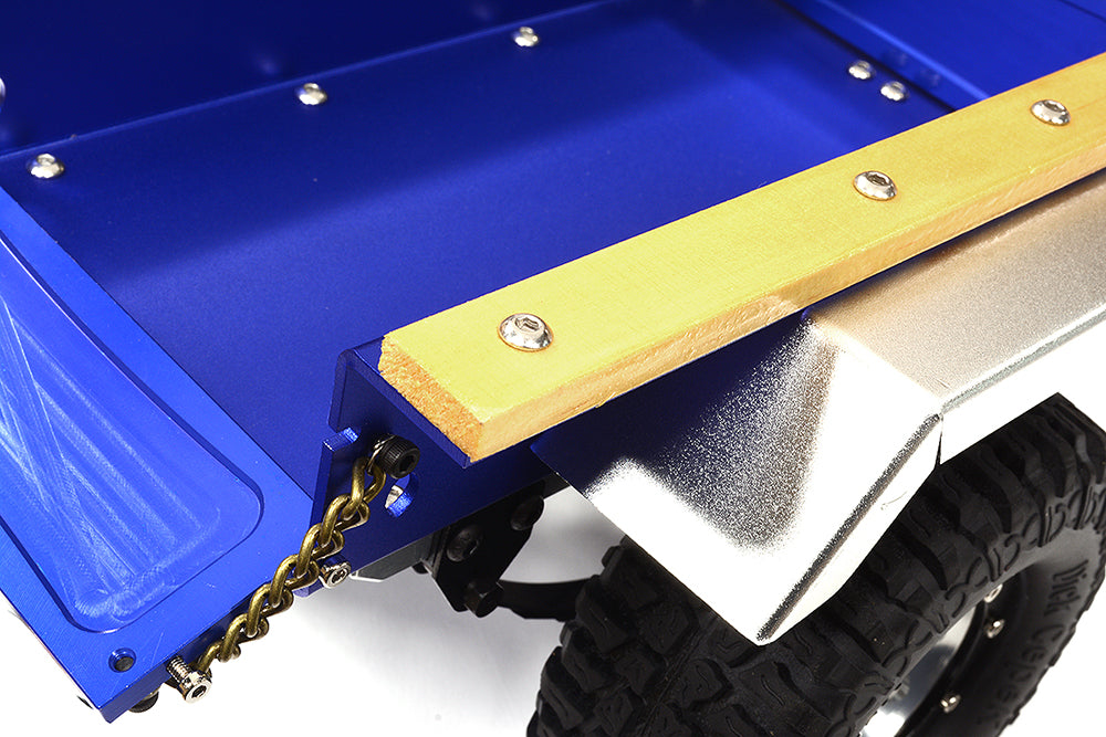 Realistic Leaf Spring 1/10 Size Utility Box Trailer for Scale Crawler Truck