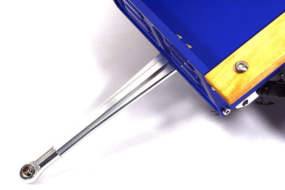 Realistic Leaf Spring 1/10 Size Utility Box Trailer for Scale Crawler Truck