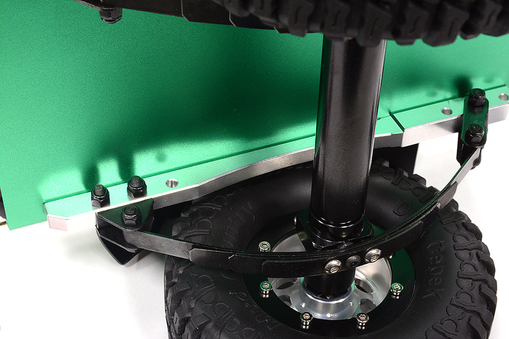 Realistic Leaf Spring 1/10 Size Utility Box Trailer for Scale Crawler Truck