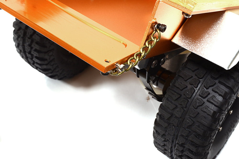 Realistic Leaf Spring 1/10 Size Utility Box Trailer for Scale Crawler Truck