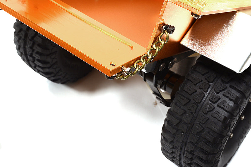 Realistic Leaf Spring 1/10 Size Utility Box Trailer for Scale Crawler Truck