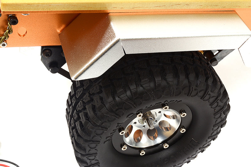 Realistic Leaf Spring 1/10 Size Utility Box Trailer for Scale Crawler Truck