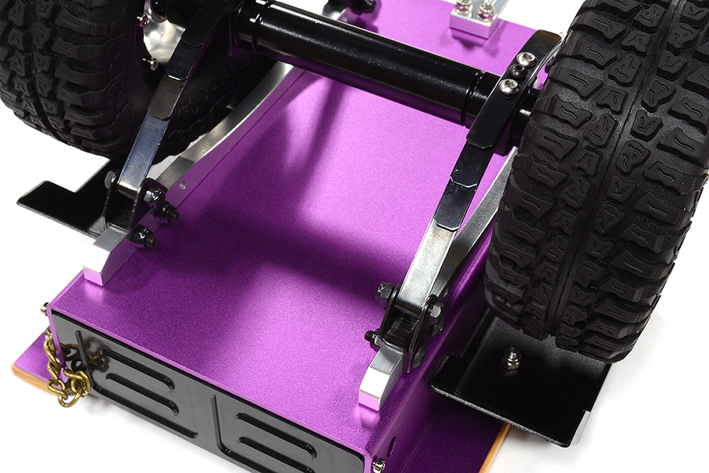 Realistic Leaf Spring 1/10 Size Utility Box Trailer for Scale Crawler Truck