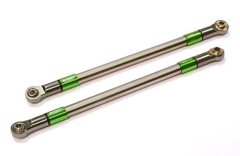 Machined 125mm Titanium Suspension Links (2) for Axial SCX-10 & Other Crawlers