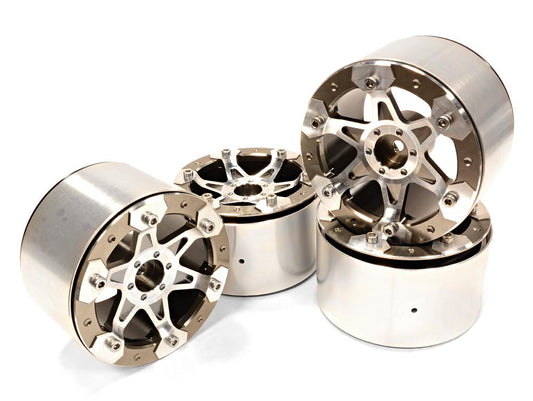 Billet Machined High Mass 6 Spoke 2.2 Size Wheel for 1/10 Rock Crawler