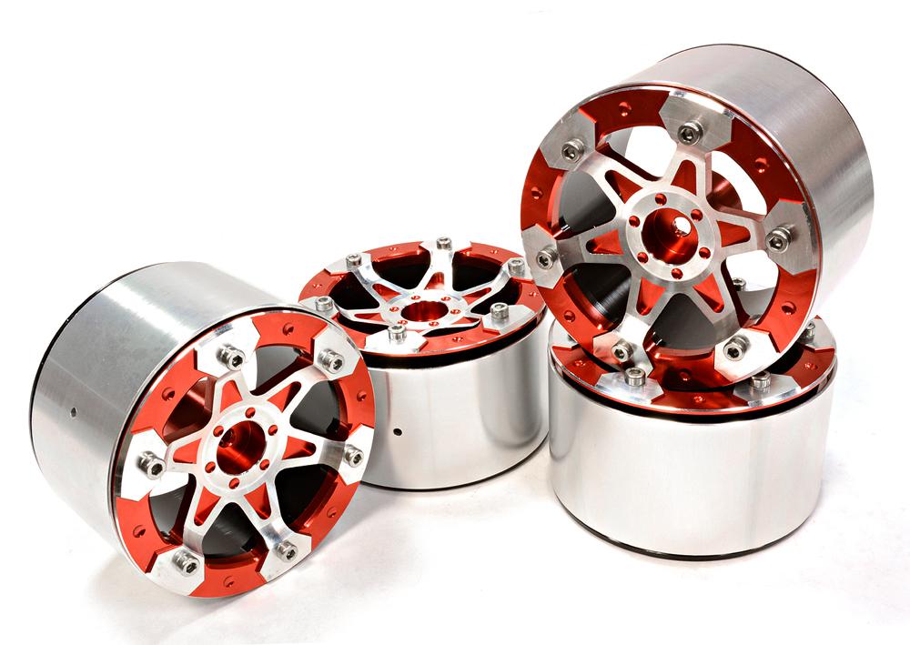 Billet Machined High Mass 6 Spoke 2.2 Size Wheel for 1/10 Rock Crawler