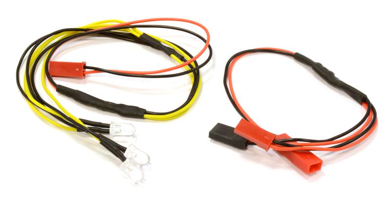 LED Light 3pcs w/ Extended Wire Harness to Receiver