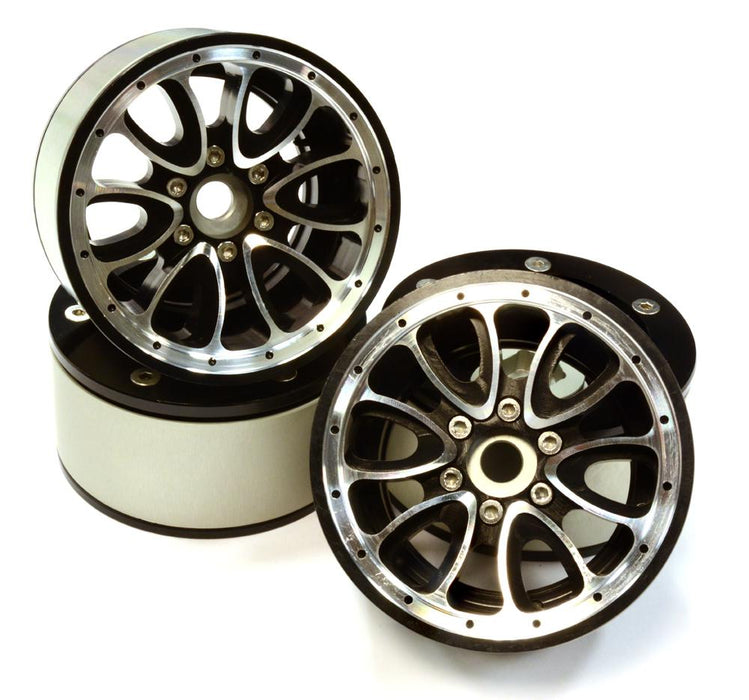 Billet Machined High Mass 12 Spoke 2.2 Size Wheel (4) for 1/10 Axial Wraith 2.2