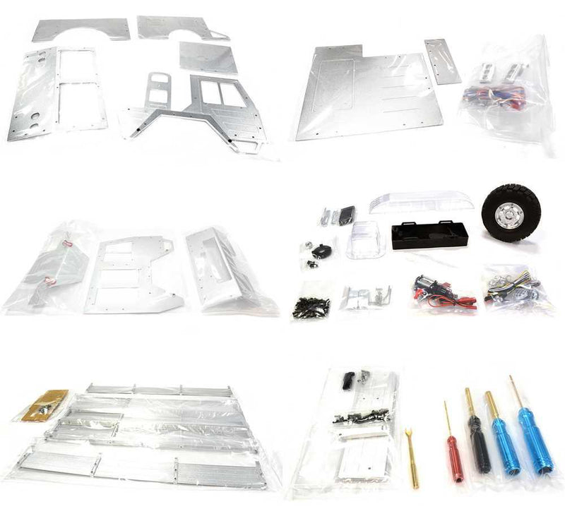 Billet Machined 6X6 7T GL High-Mobility Off-Road Truck 1/10 Size ARTR