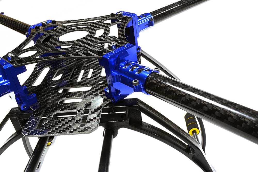 Custom Machined Alloy+Carbon Fiber Quadcopter Upgrade Frame 550 Size Foldable