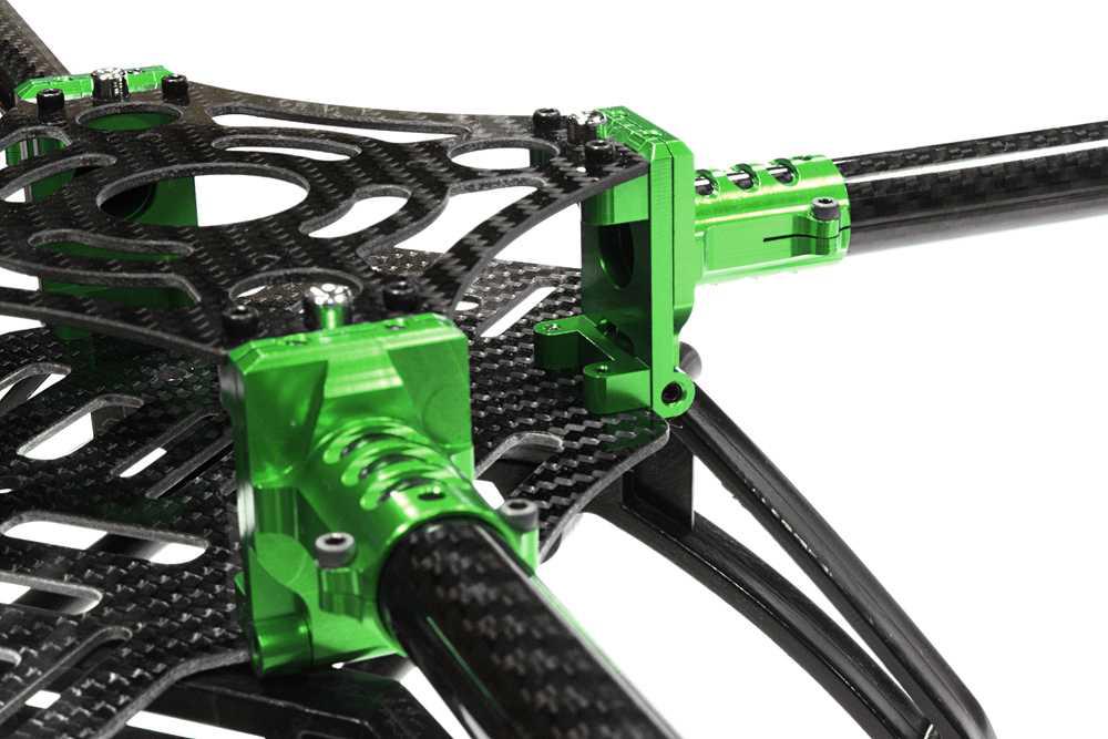 Custom Machined Alloy+Carbon Fiber Quadcopter Upgrade Frame 550 Size Foldable