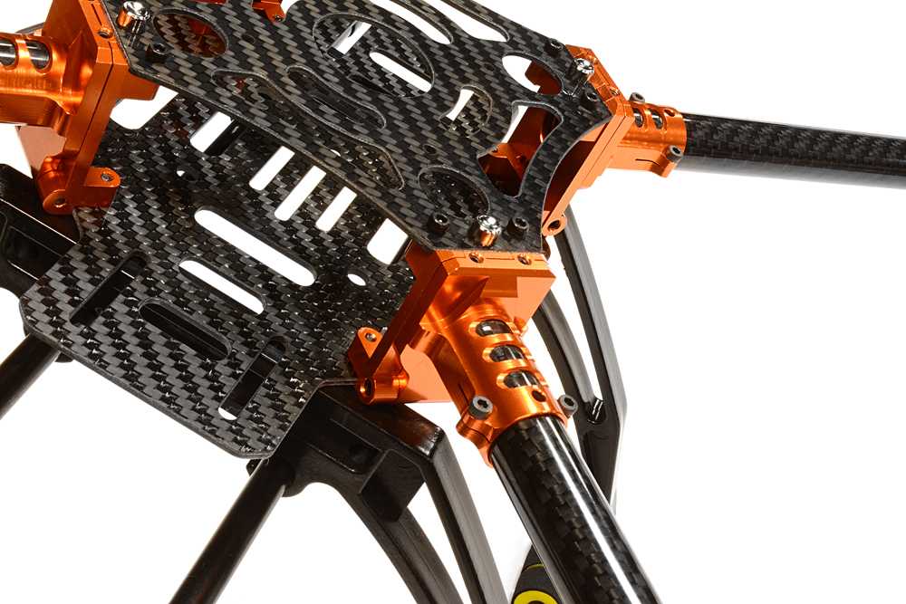 Custom Machined Alloy+Carbon Fiber Quadcopter Upgrade Frame 550 Size Foldable