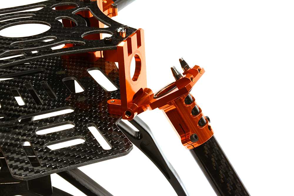 Custom Machined Alloy+Carbon Fiber Quadcopter Upgrade Frame 550 Size Foldable