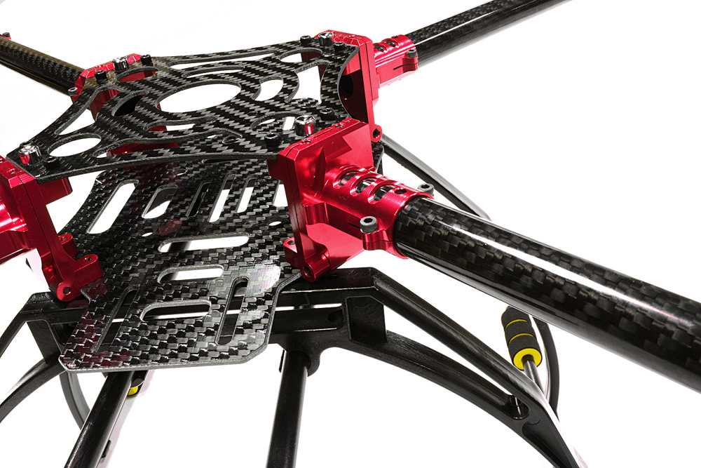 Custom Machined Alloy+Carbon Fiber Quadcopter Upgrade Frame 550 Size Foldable