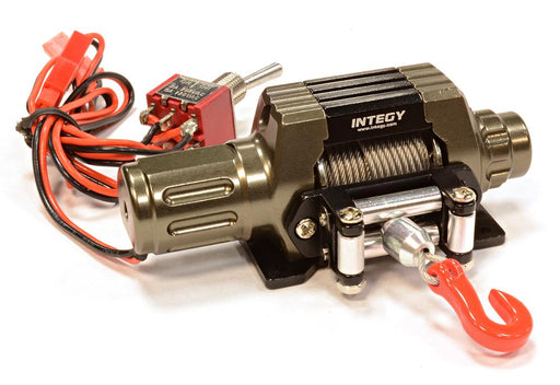 Billet Machined T10 Realistic High Torque Mega Winch for Scale 1/10 Rock Crawler