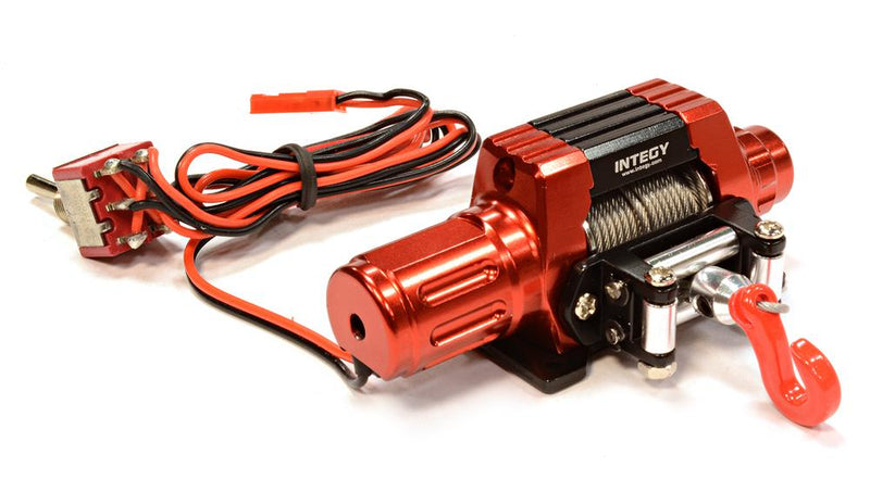 Billet Machined T10 Realistic High Torque Mega Winch for Scale 1/10 Rock Crawler