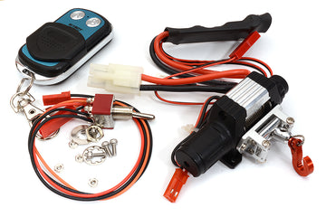 T10 Realistic High Torque Mega Winch w/ Remote for Scale Rock Crawler 1/10 Size