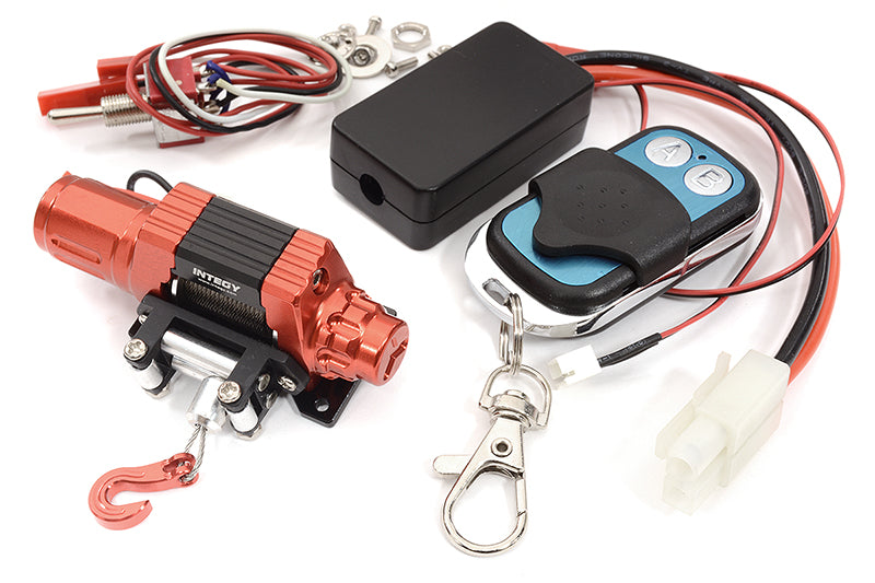 T10 Realistic High Torque Mega Winch w/ Remote for Scale Rock Crawler 1/10 Size