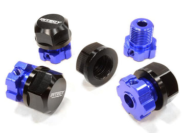 Billet Machined 17mm Wheel Hex (4) +0mm Offset for T-Maxx, 1/10 Revo & Summit