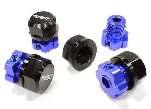 Billet Machined 17mm Wheel Hex (4) +0mm Offset for T-Maxx, 1/10 Revo & Summit