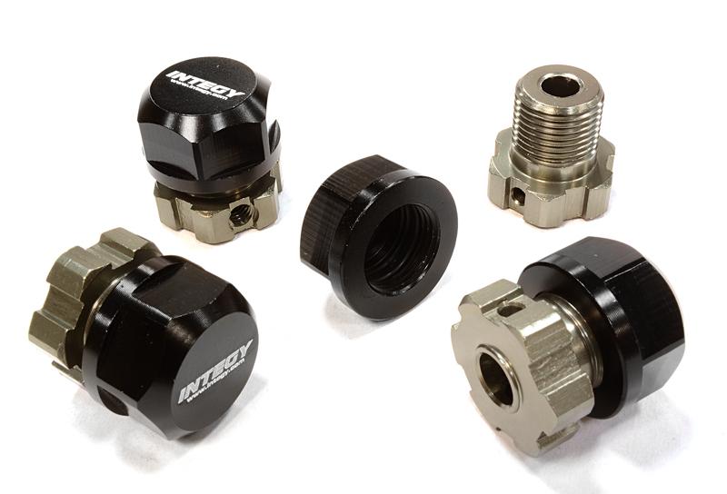 Billet Machined 17mm Wheel Hex (4) +0mm Offset for T-Maxx, 1/10 Revo & Summit