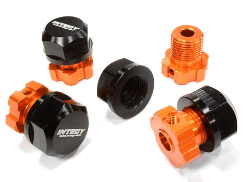 Billet Machined 17mm Wheel Hex (4) +0mm Offset for T-Maxx, 1/10 Revo & Summit