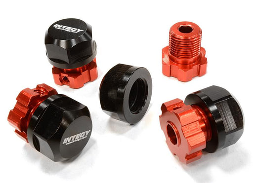 Billet Machined 17mm Wheel Hex (4) +0mm Offset for T-Maxx, 1/10 Revo & Summit