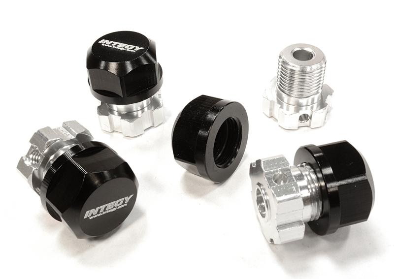 Billet Machined 17mm Wheel Hex (4) +0mm Offset for T-Maxx, 1/10 Revo & Summit