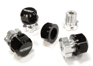 Billet Machined 17mm Wheel Hex (4) +0mm Offset for T-Maxx, 1/10 Revo & Summit