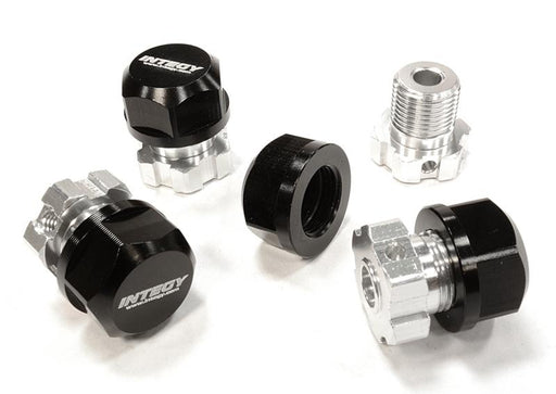 Billet Machined 17mm Wheel Hex (4) +0mm Offset for T-Maxx, 1/10 Revo & Summit