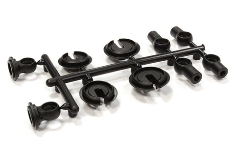 6mm Type Plastic Rod End & Spring Retainer Package for C25910 Competition Shock