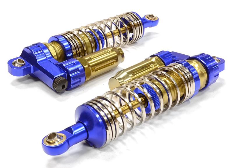 V2 Progressive Spring Piggyback Shocks for SCX-10, SCX10 II & SCX10 III (L=90mm)