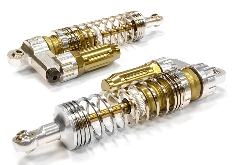 V2 Progressive Spring Piggyback Shocks for SCX-10, SCX10 II & SCX10 III (L=90mm)