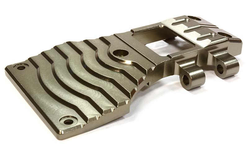 Billet Machined Lower Front Arm Mount Skid Plate for Tamiya Scale Off-Road CC01