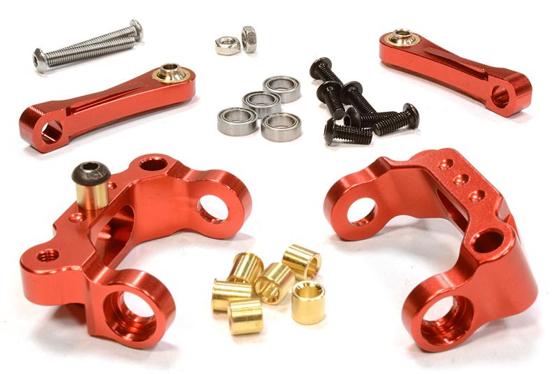 Billet Machined Caster Blocks & Upper Links for Tamiya Scale Off-Road CC01