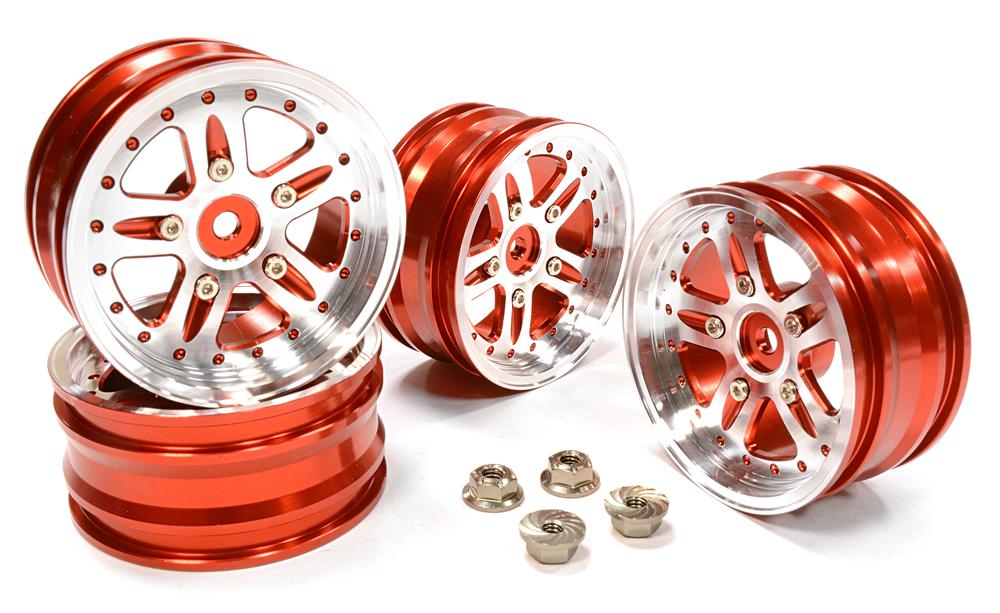 Billet Machined T1 Wheel Set (4) for Tamiya Scale Off-Road CC01