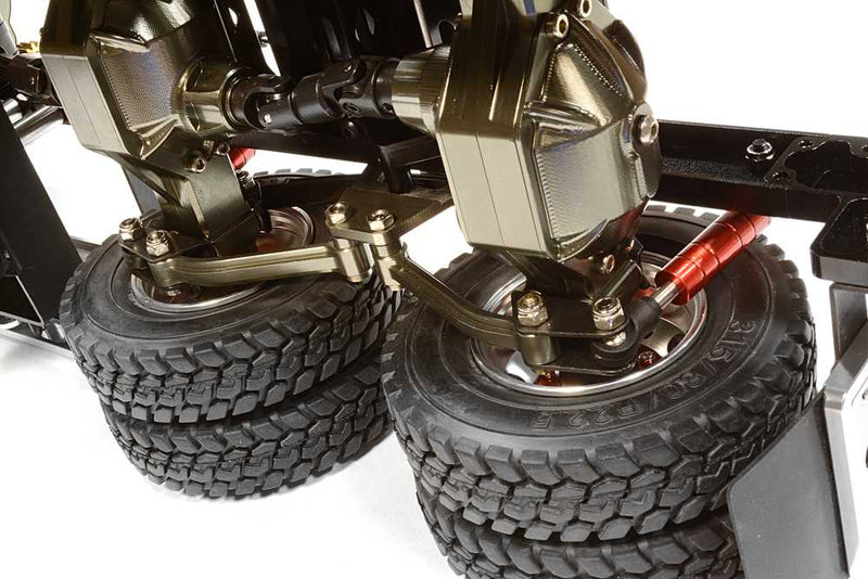 Billet Machined Rolling Chassis for Custom 1/14 Semi-Tractor Truck - Gun Color