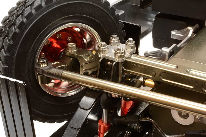Billet Machined Rolling Chassis for Custom 1/14 Semi-Tractor Truck - Gun Color