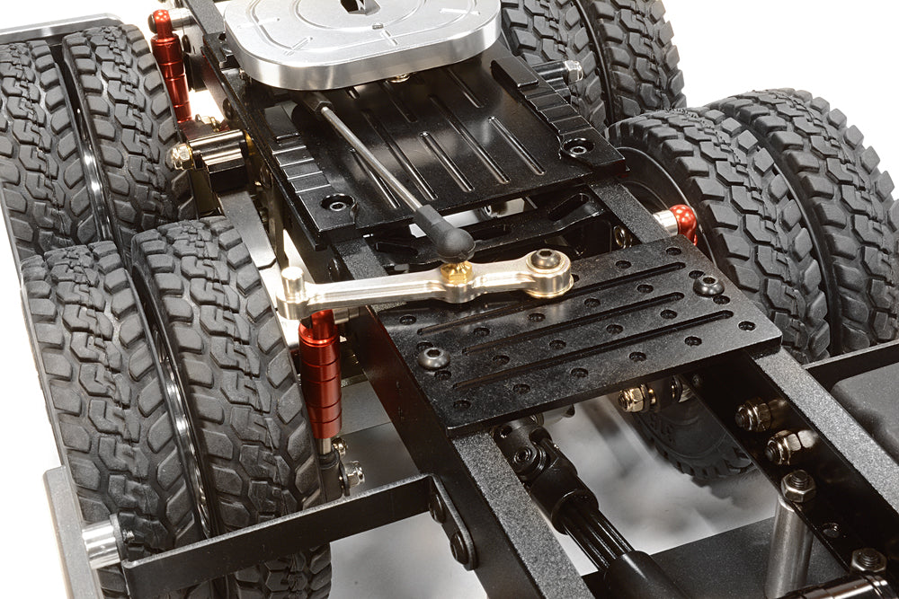 Billet Machined Rolling Chassis for Custom 1/14 Semi-Tractor Truck - Gun Color