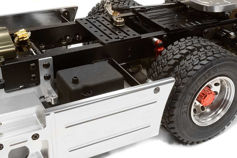 Billet Machined Rolling Chassis for Custom 1/14 Semi-Tractor Truck - Gun Color