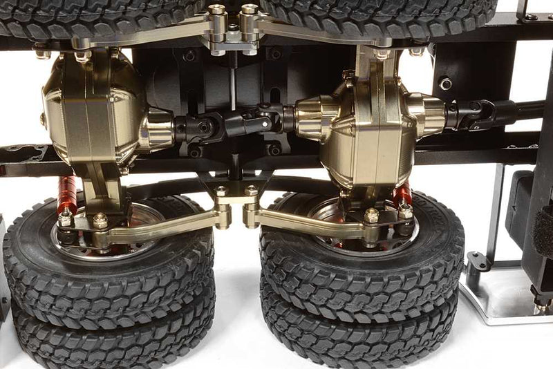 Billet Machined Rolling Chassis for Custom 1/14 Semi-Tractor Truck - Gun Color