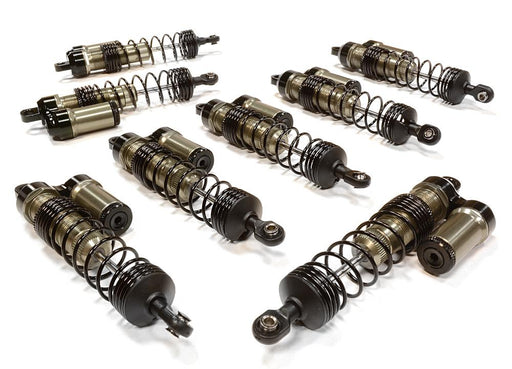 Billet Machined Piggyback Shock Set (8) for Traxxas 1/10 Scale E-Maxx Brushless