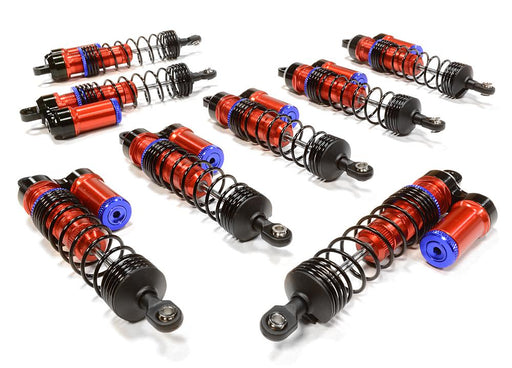 Billet Machined Piggyback Shock Set (8) for Traxxas 1/10 Scale E-Maxx Brushless