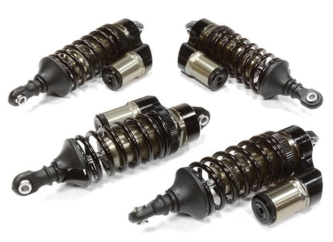 Adjustable Piggyback Shock Absorbers Grey for Traxxas Summit 1/10 4WD (Set of 4)