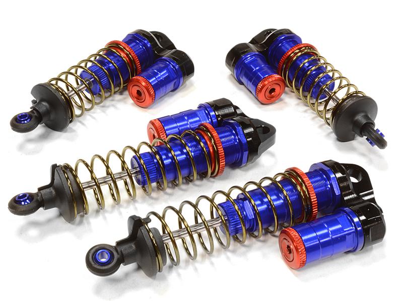 Billet Machined Piggyback Shock (4) for Associated RC10B5M (ASC90003)