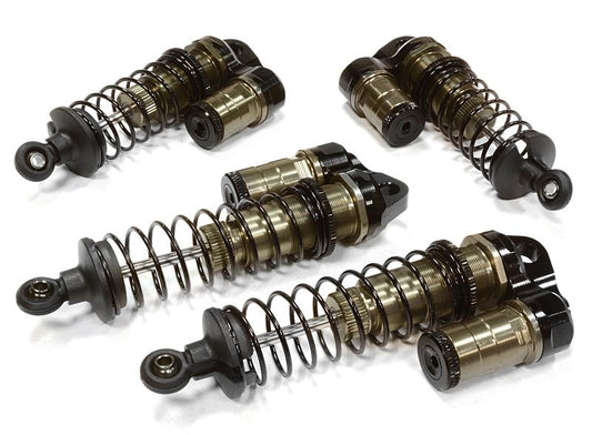 Billet Machined Piggyback Shock (4) for Associated RC10B5M (ASC90003)